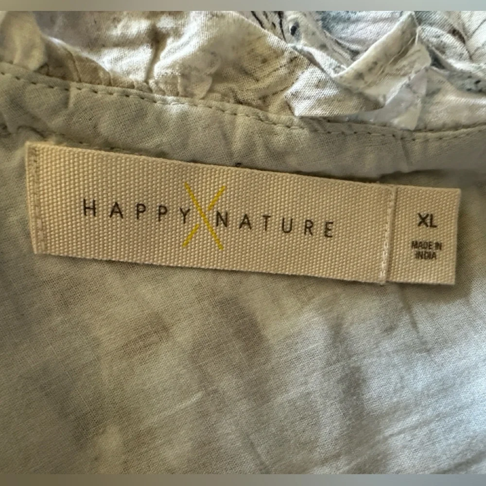 ✌🏼NWT HAPPY X NATURE Willow 1 shoulder mini Dress Kate Hudson XL elastic waist - Picture 9 of 10